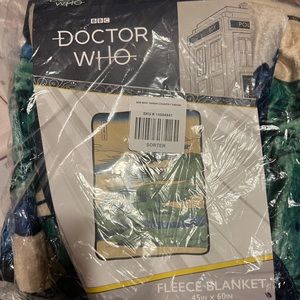 Doctor Who blanket. Fleece blanket 45” by 60”